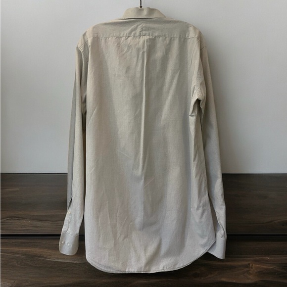 Ike Behar 100% Cotton Dress Shirt, button front, long sleeve button cuffs, Sz 16 - Picture 2 of 10